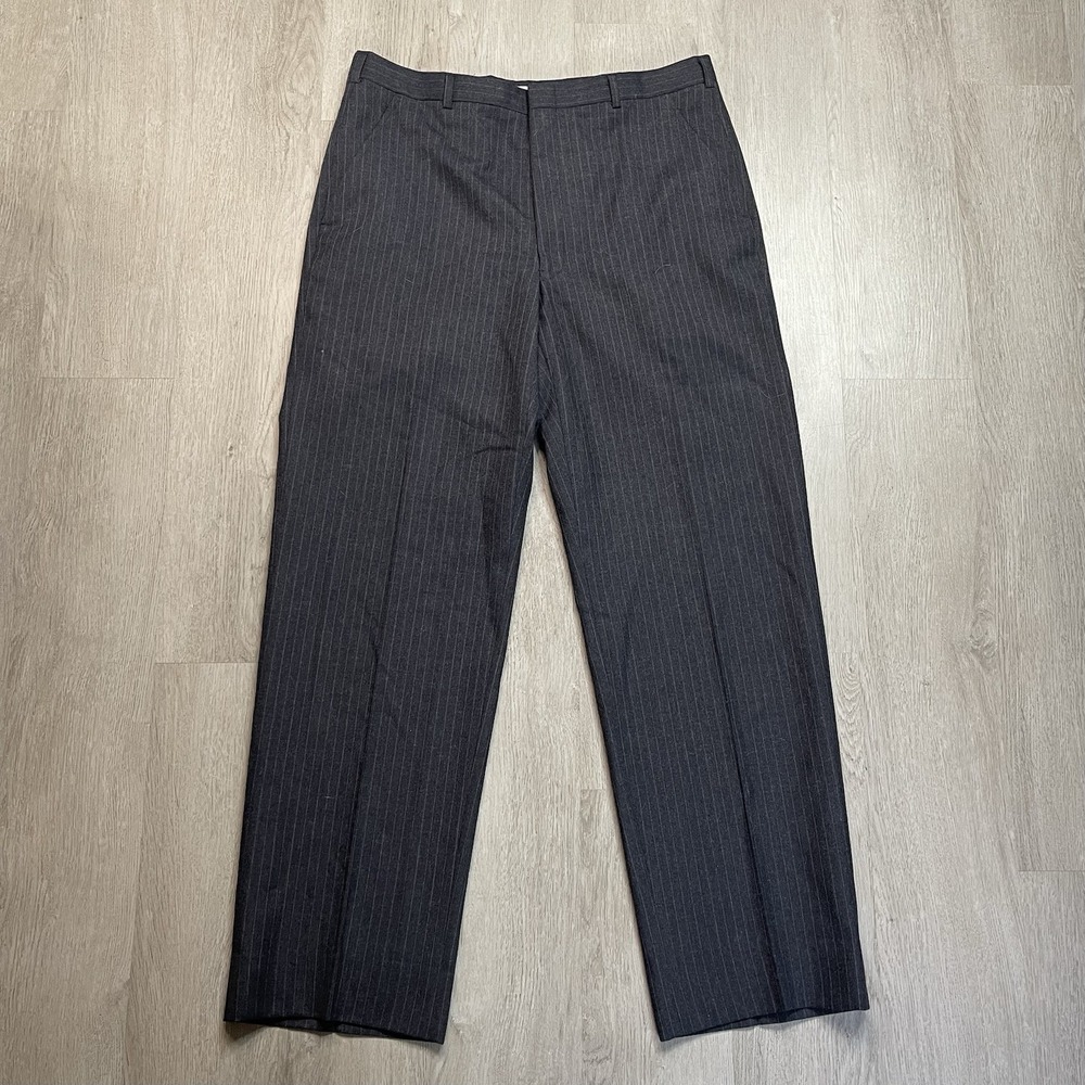Vintage Christian Dior Monsieur 80s/90s Pinstripes Dress Pants Men's 34x30 Wool